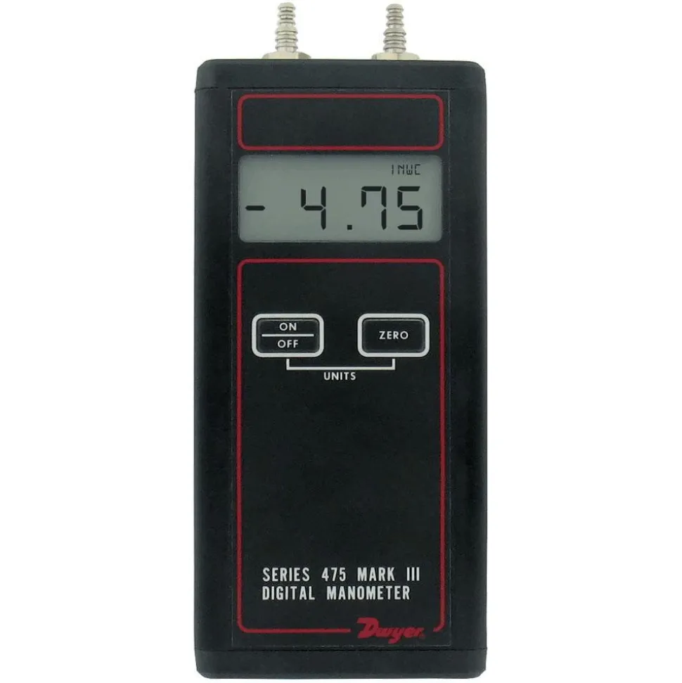 11 Max psi, 0.5% Accuracy, Handheld Digital Manometer