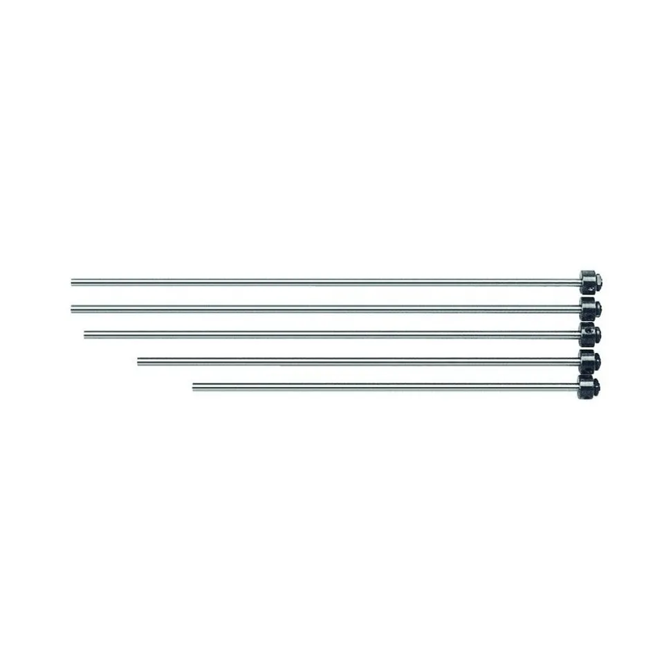Mechanical Depth Micrometer: 4'' Range, 4 Rods, Satin Chrome Finish