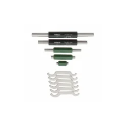Mechanical Outside Micrometer Set: 11 Pc, 0 to 6