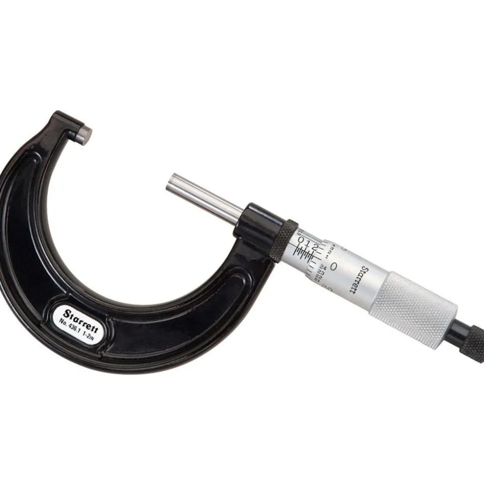 Mechanical Outside Micrometer: 2" Range, 0.0001" Graduation