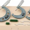 Mechanical Outside Micrometer Set: 3 Pc, 0 to 3" Measurement