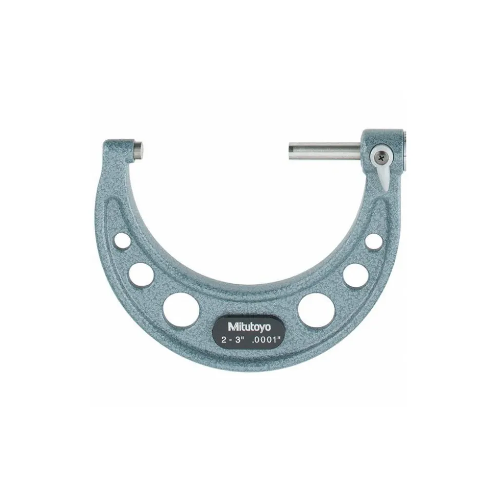 Mechanical Outside Micrometer Set: 3 Pc, 0 to 3" Measurement