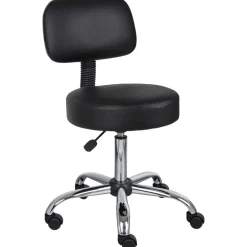 Medical Spa Professional Adjustable Stool with Back: 20-1/2 to 26-1/2