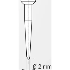 Metric Straight Probe Tip