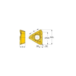 Milling Inserts: Insert Style: TPKT; Insert Size: 10; Insert Material: Solid Carbide; Insert Shape: Triangle