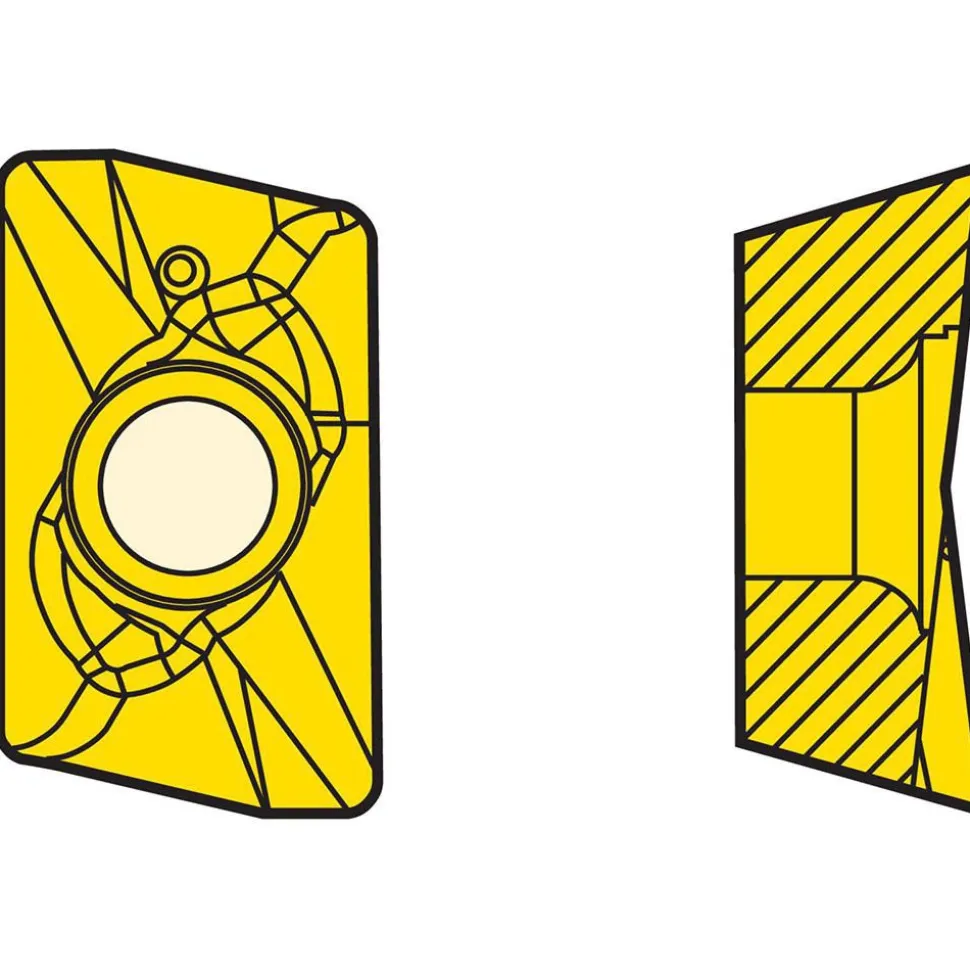 Milling Inserts: Insert Style: XOMX; Insert Size: 12; Insert Material: Solid Carbide; Insert Shape: Parallelogram