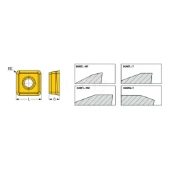 Milling Inserts: Insert Style: SOMT; Insert Size: 09; Insert Material: Solid Carbide; Insert Shape: Square