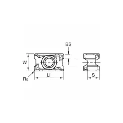 Milling Inserts: Insert Style: LNGU; Insert Size: 5; Insert Material: Solid Carbide; Insert Shape: Rectangle
