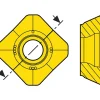 Milling Inserts: Insert Style: SEMX; Insert Size: 12; Insert Material: Solid Carbide; Insert Shape: Square