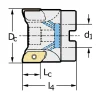 76.2mm Cut Dia, 25.4mm Arbor Hole Dia, Indexable Square-Shoulder Face Mill