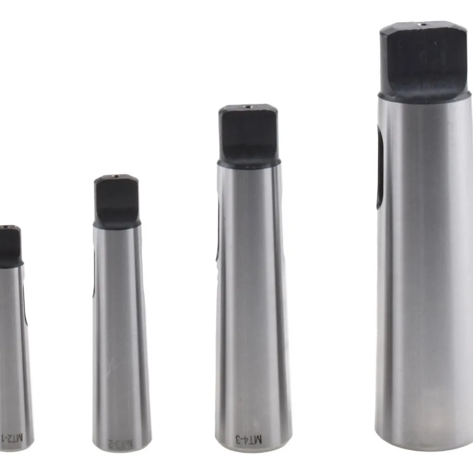 Morse Taper Sleeve Sets: Minimum Inside Taper Size: MT1; Maximum Inside Taper Size: MT4; Minimum Outside Morse Taper Size: MT2
