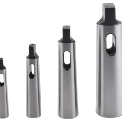 Morse Taper Sleeve Sets: Minimum Inside Taper Size: MT1; Maximum Inside Taper Size: MT4; Minimum Outside Morse Taper Size: MT2