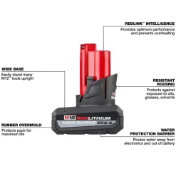 M12™ REDLITHIUM™ HIGH OUTPUT™ XC5.0 Battery Pack