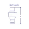 NL-34, 3/8" Inscribed Circle, 5/64" Hex Socket, #10-32 Thread, Negative Lock Pin for Indexable Turning Tools