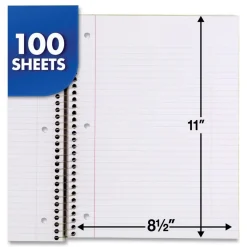Notebook: 100 Sheets, 8-1/2 x 11
