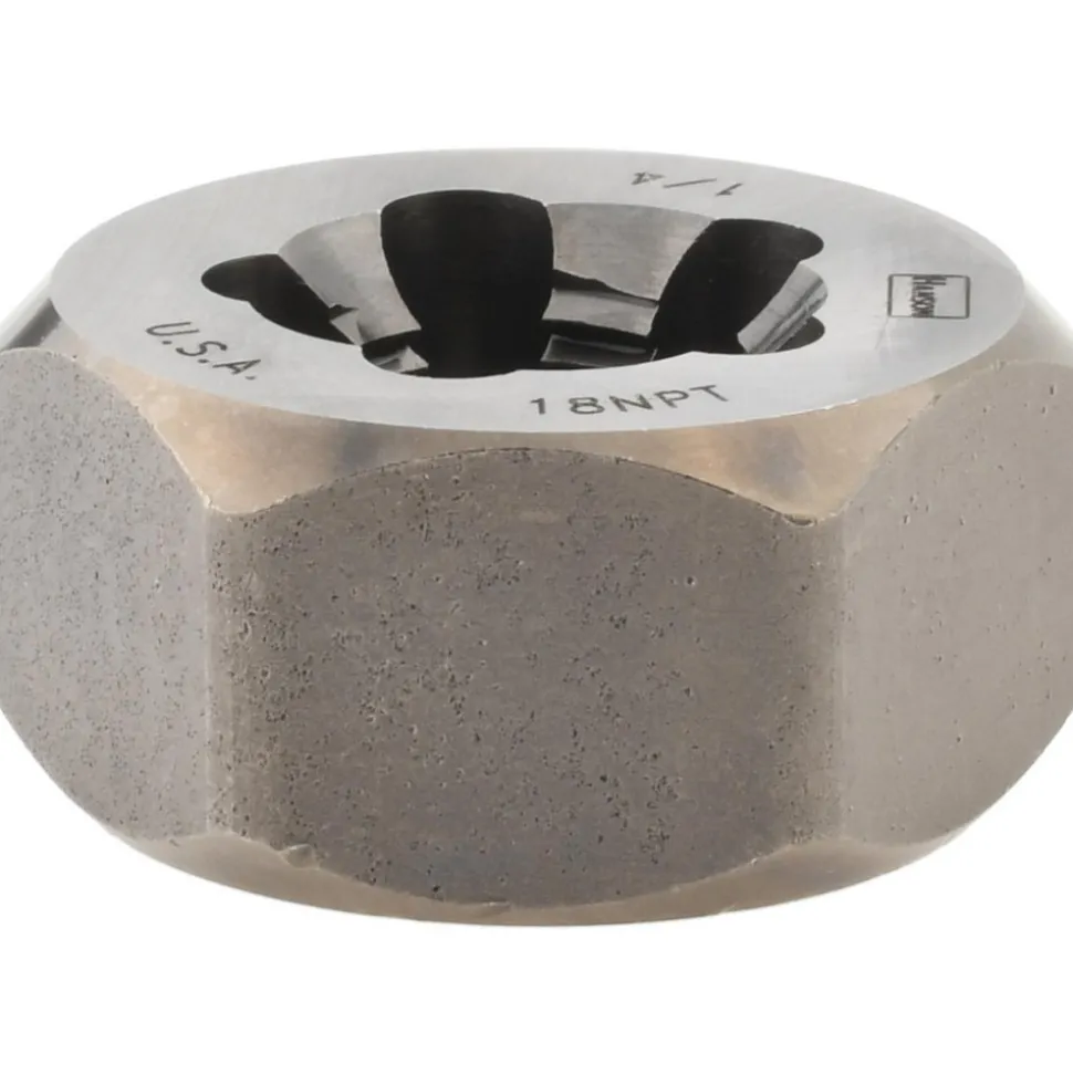 1/4-18 NPT x 1-1/4" OD Hex Pipe Die