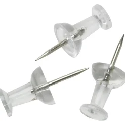 Office Machine Supplies: Push Pins, Clear