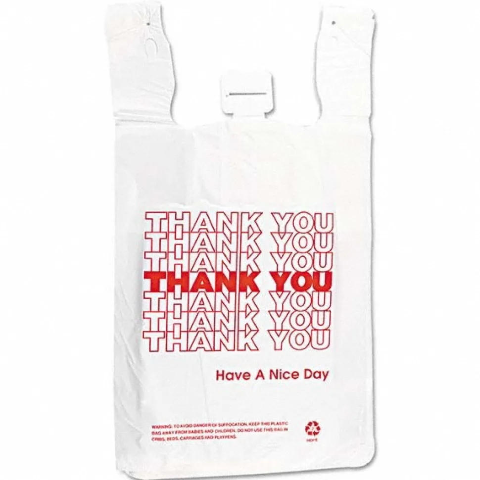 Office Machine Supplies: Shopping Bag, White