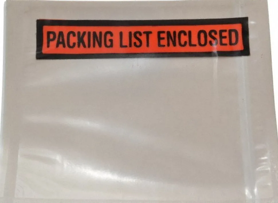 Packing Slip Envelope: Packing List Enclosed, 1,000 Pc