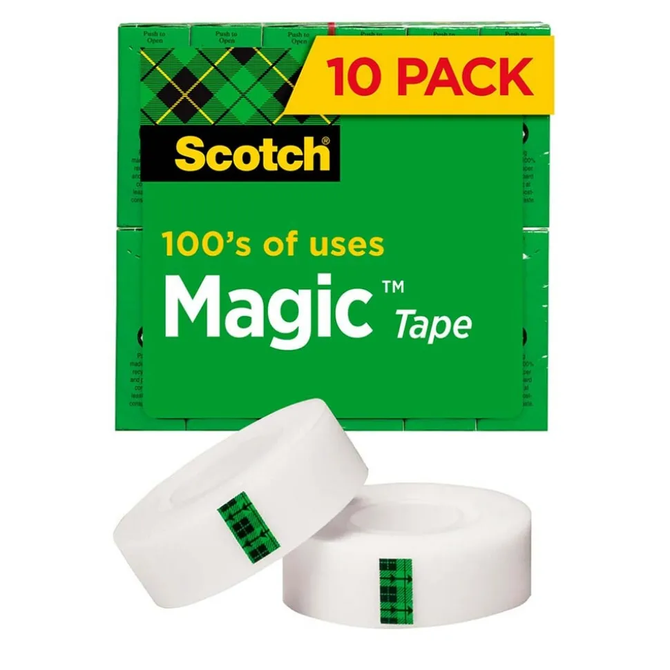 Packing Tape: 3/4" Wide, Clear, Acrylic Adhesive