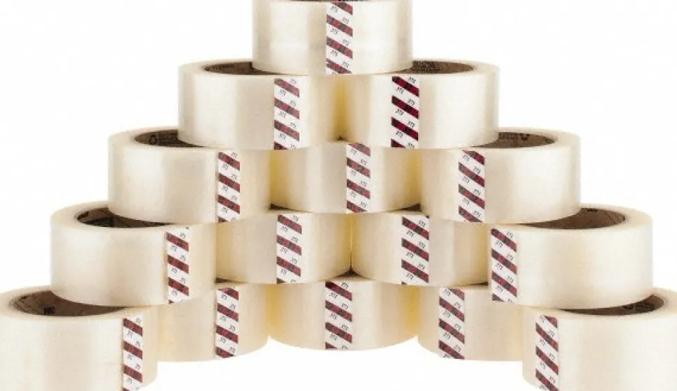 Packing Tape: 2" Wide, Clear, Rubber Adhesive