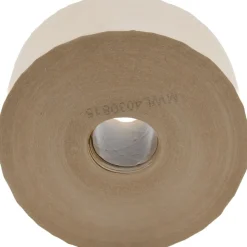 Packing Tape: 3" Wide, 375' Long, Brown, Water-Activated Adhesive