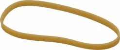 Pack of (1,100) 3" Circumference, 1/8" Wide, Pale Crepe Gold Rubber Band Strapping
