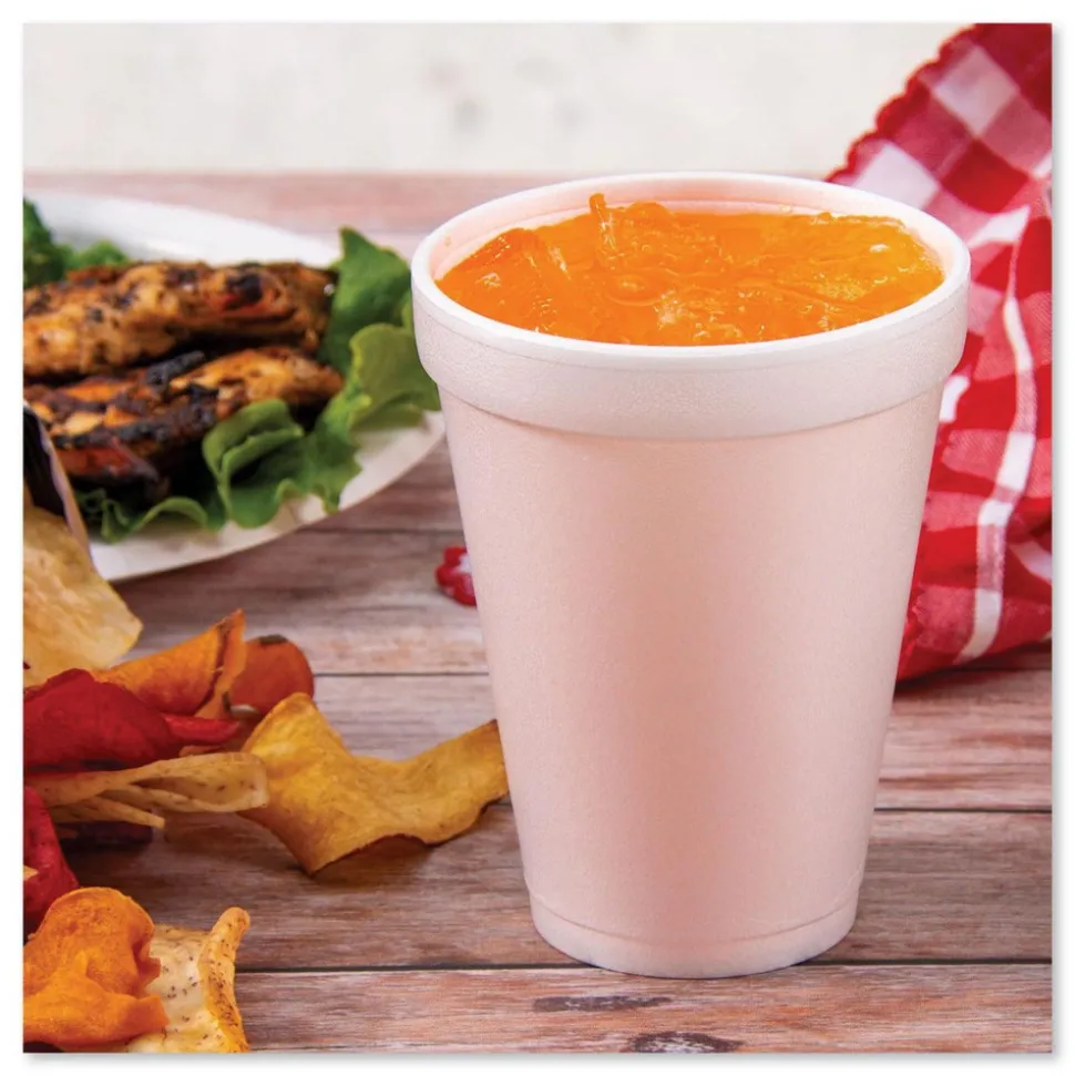 Pack of (1000), Dart Foam Hot/Cold Cups, 12 oz
