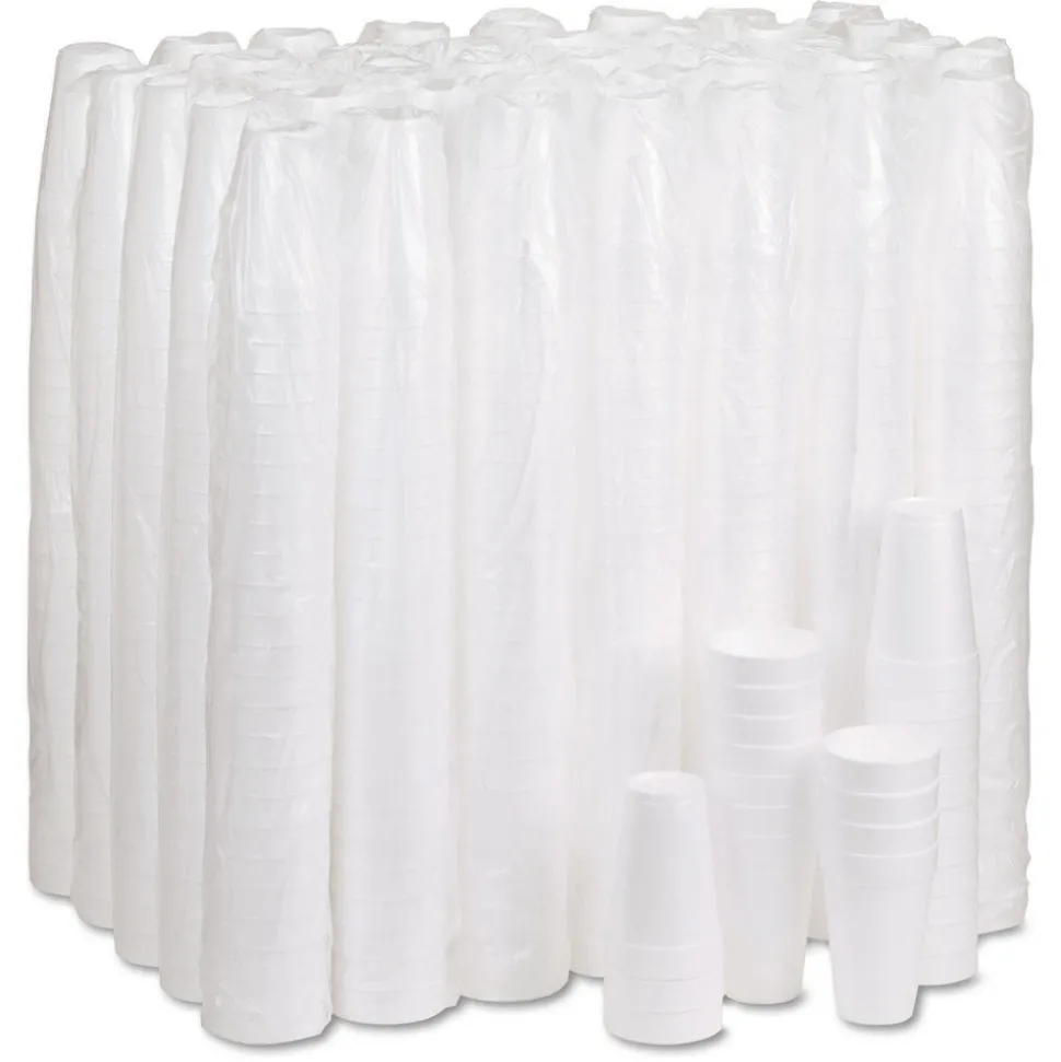Pack of (1000), Dart Foam Hot/Cold Cups, 16 oz