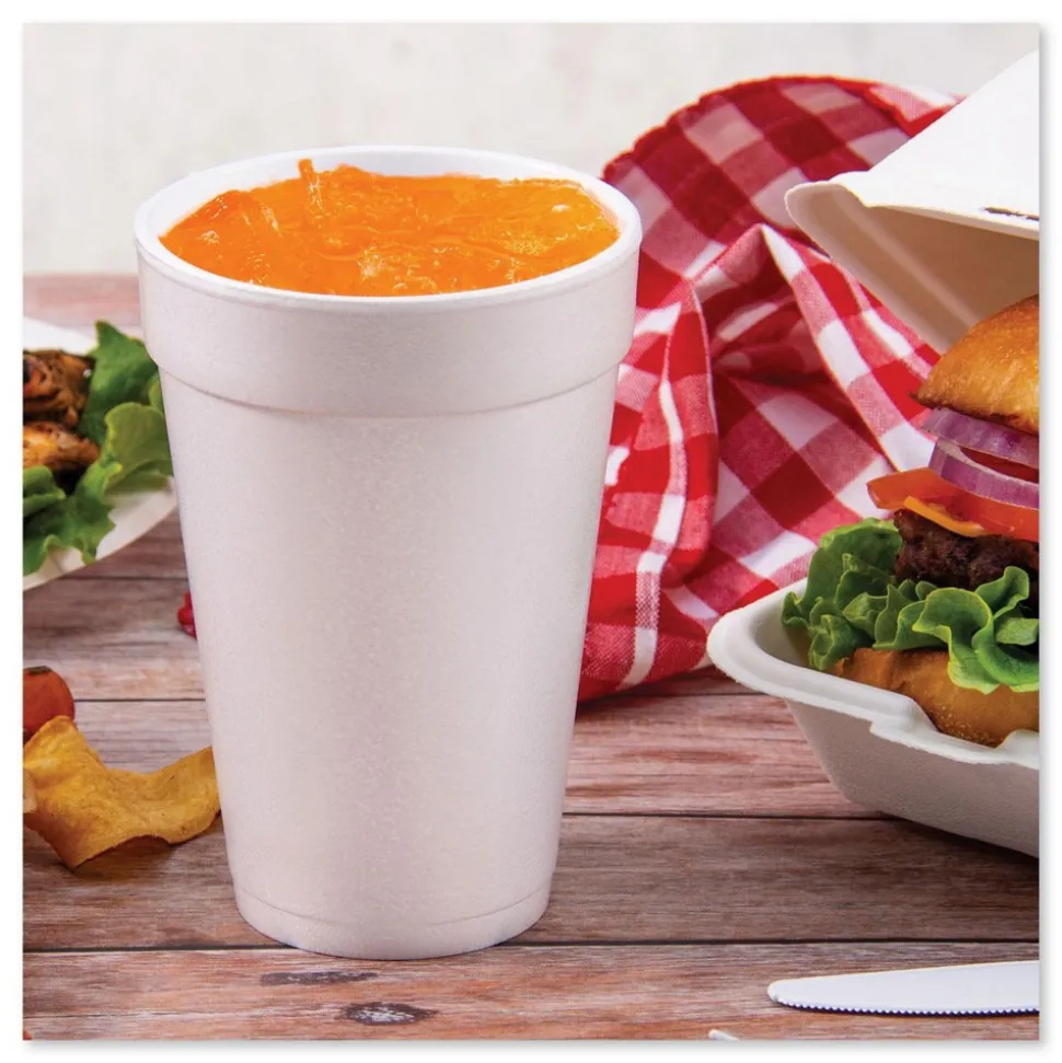 Pack of (1000), Dart Foam Hot/Cold Cups, 16 oz