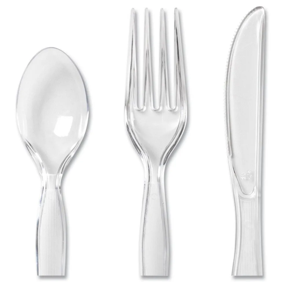 Pack of (180) 60 Piece Each of Forks, Knives & Spoons