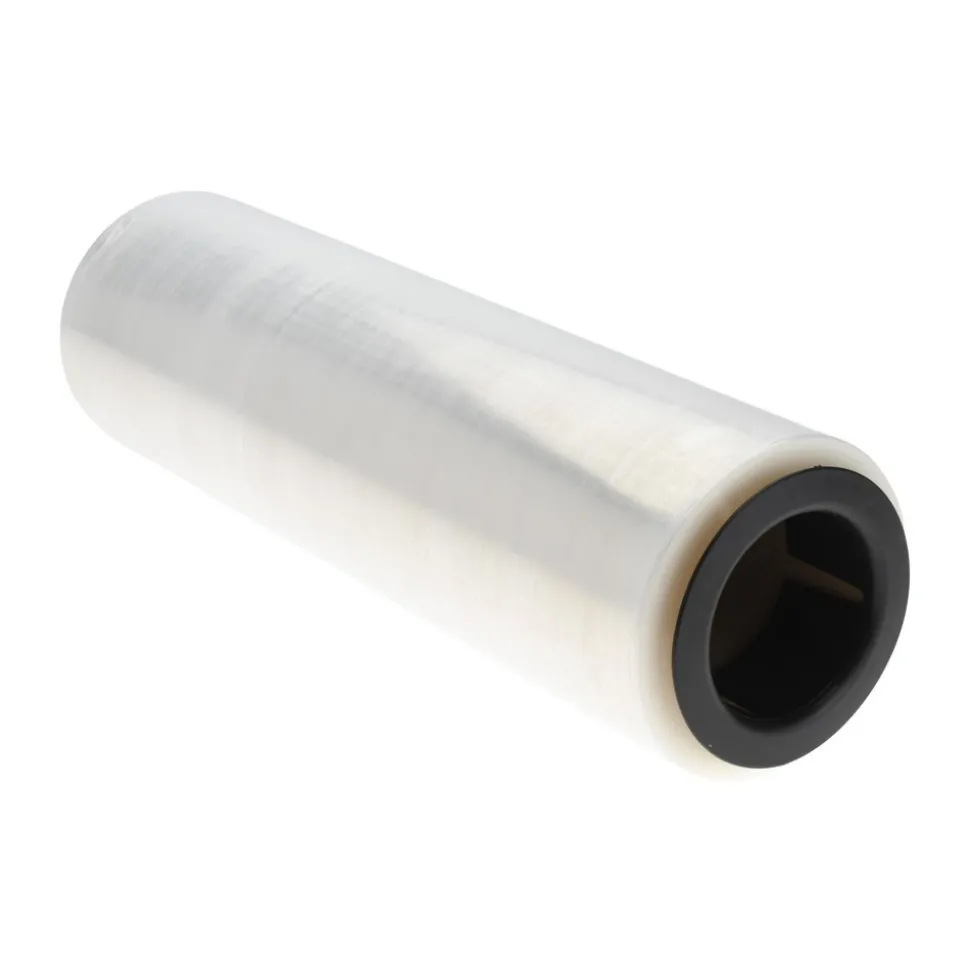 Pack of (4) 1500' Rolls, 15" x 1,500', 44 Gauge Clear Hand Held Stretch & Pallet Wrap for Use with Dispenser