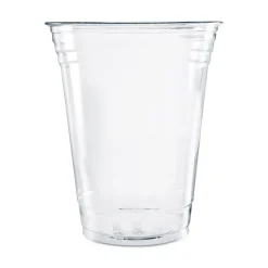 Pack of (50) Solo Plastic Cold Cups, 16 oz Clear