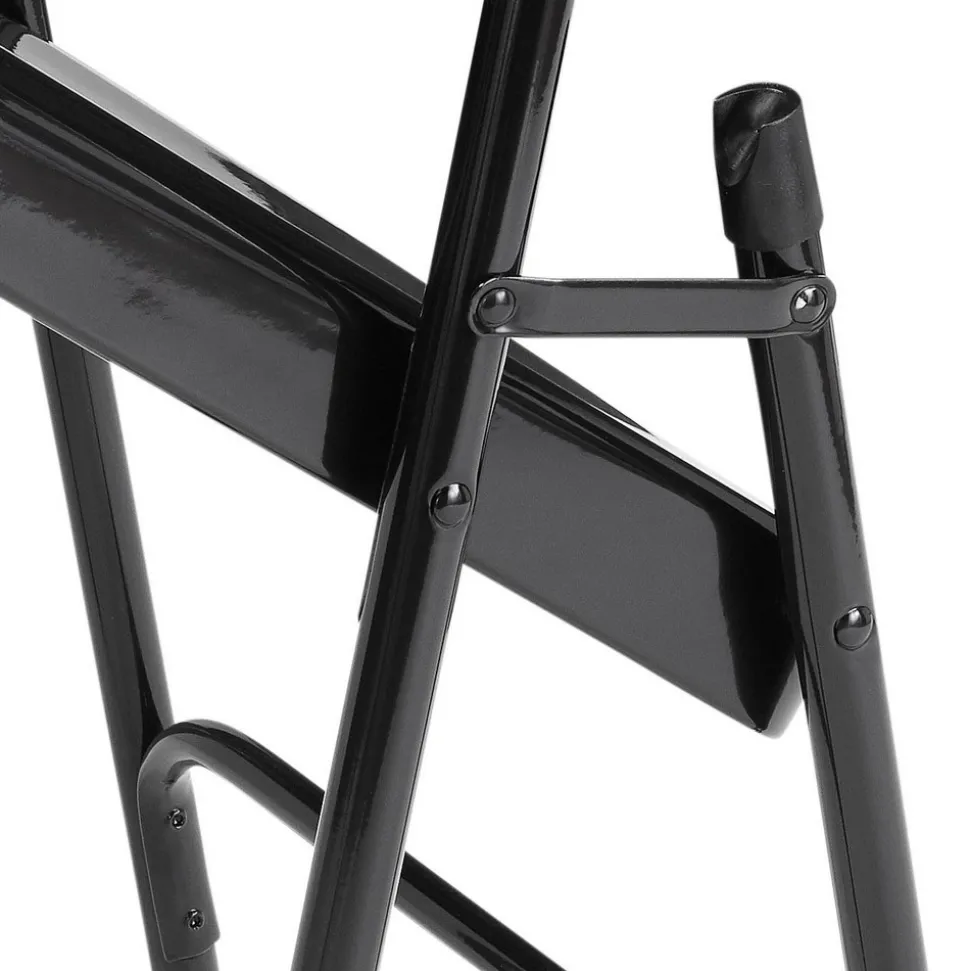 Pack of (4) 18-1/4" Wide x 18-1/2" Deep x 29-1/4" High, Steel Standard Folding Chairs