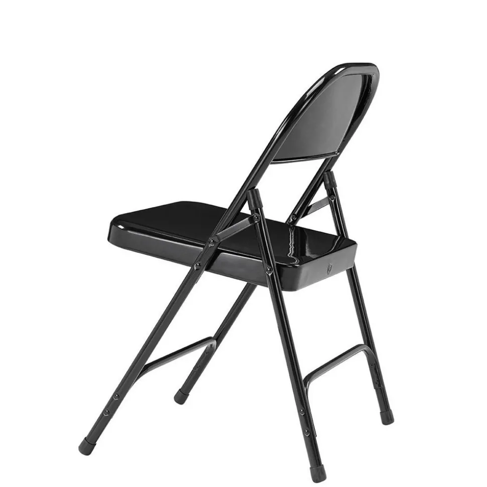 Pack of (4) 18-1/4" Wide x 18-1/2" Deep x 29-1/4" High, Steel Standard Folding Chairs