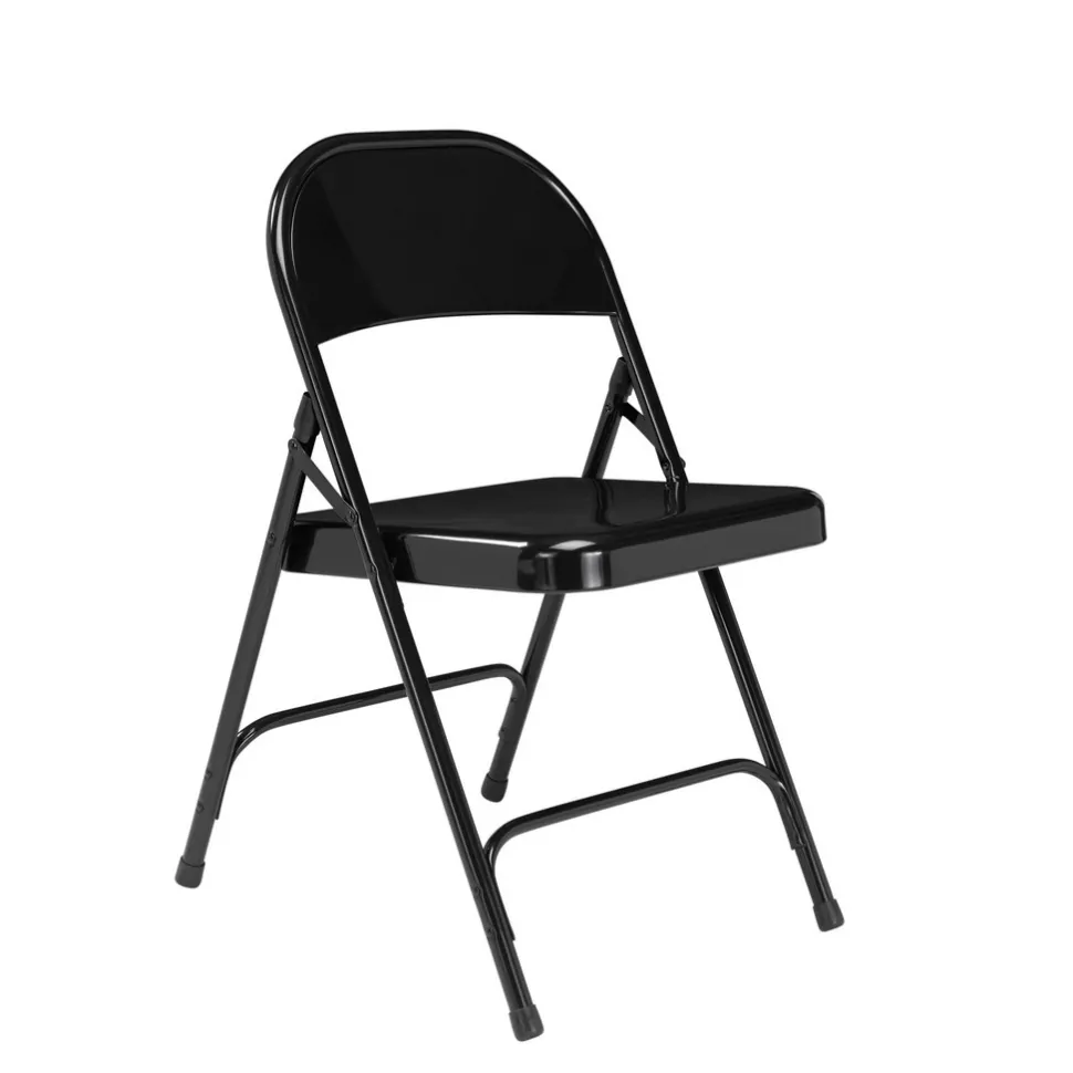 Pack of (4) 18-1/4" Wide x 18-1/2" Deep x 29-1/4" High, Steel Standard Folding Chairs
