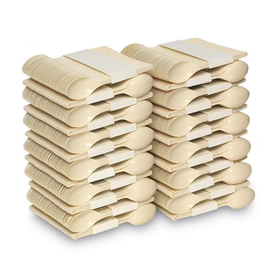 Paper & Plastic Cups, Plates, Bowls & Utensils: Flatware Type: Plastic Spoons; Material: Plastic