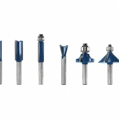 6PC SET 1/4IN. SHANK SHANK