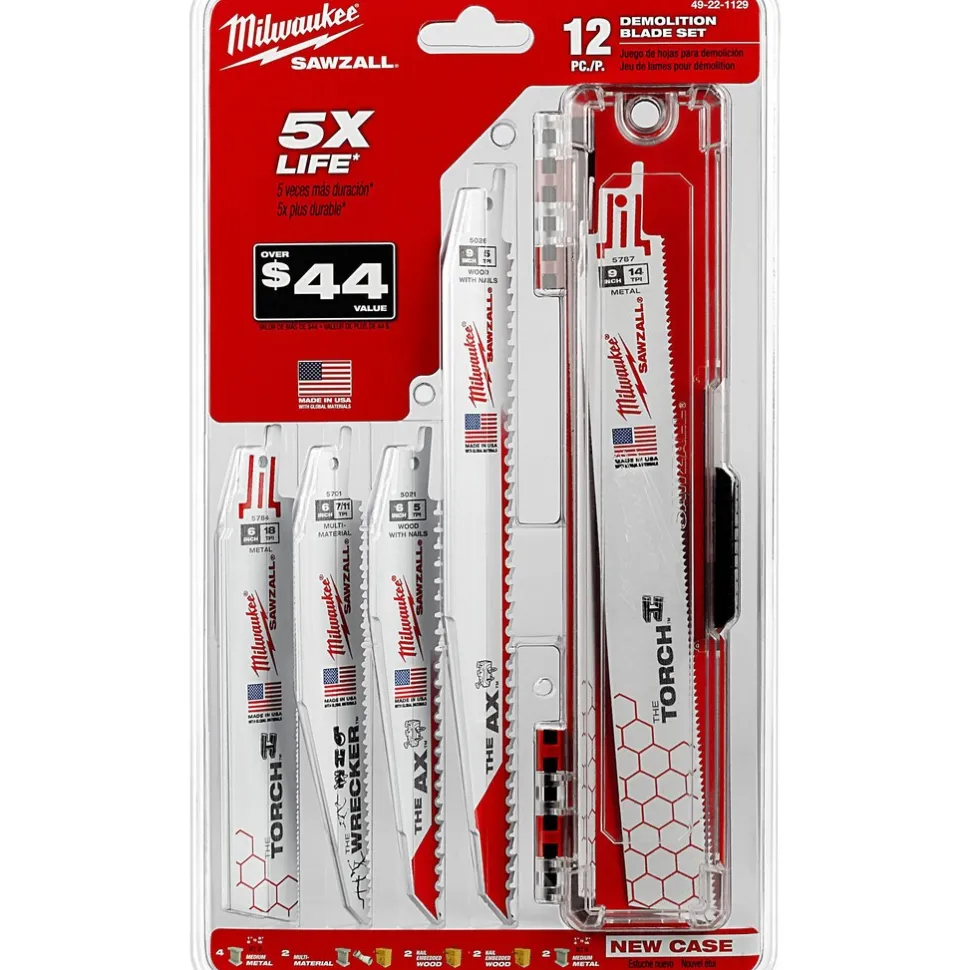 12 Pc. SAWZALL® Demolition Blade Set