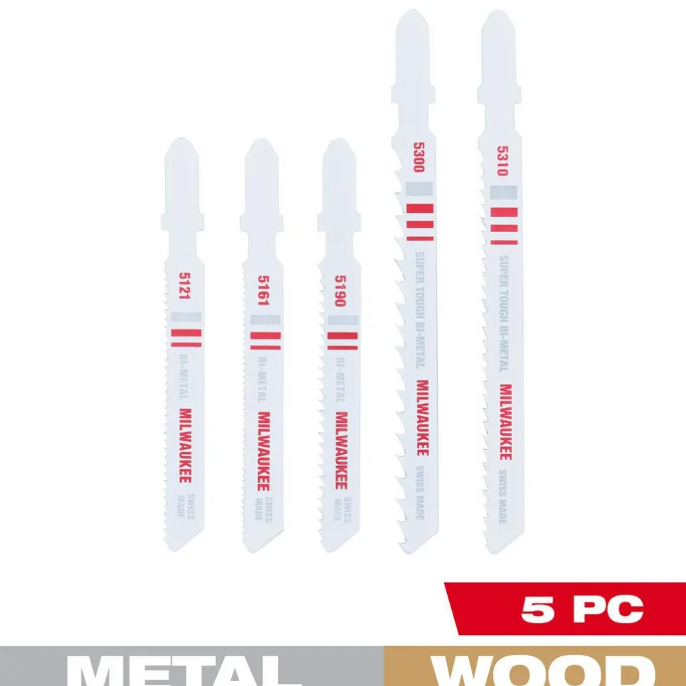 5 Pc. T-Shank Wood and Metal Assortment