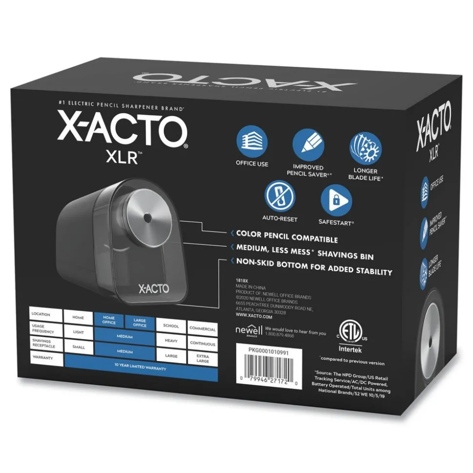 Pencil Sharpeners: Style: Desktop; Power Source: Electric; Shape: Square