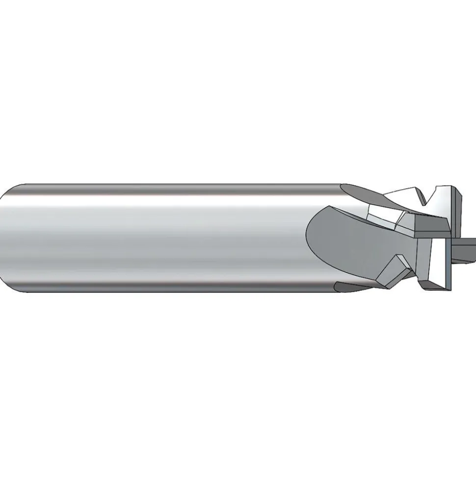 Picatinny Rail Form Cutters: Cutter Diameter (Decimal Inch): 0.6050; Included Angle: 90.00; Cutting Diameter (mm): 15.37