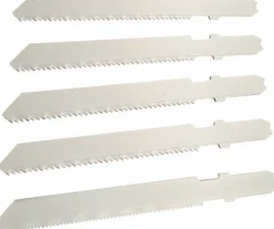 5 Piece, 3" to 3" Long, 10-14 to 24 Teeth per Inch, Bi-Metal Jig Saw Blade Set