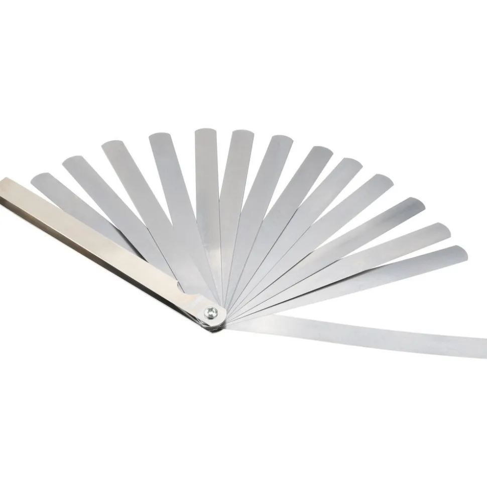 15 Piece, 0.002 to 0.025" Thick, Feeler Gage Set