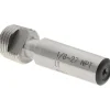 Pipe Thread Plug Gage: Tapered, 1/8-27, Class L-1, Single End