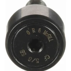 Plain Cam Follower: 0.625" Roller Dia, 0.4375" Roller Width, 0.25" Stud Dia, 3/4" Stud Length