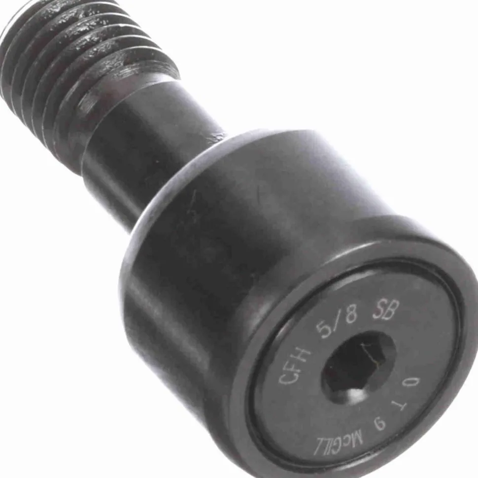 Plain Cam Follower: 0.625" Roller Dia, 0.4375" Roller Width, 0.3125" Stud Dia, 3/4" Stud Length