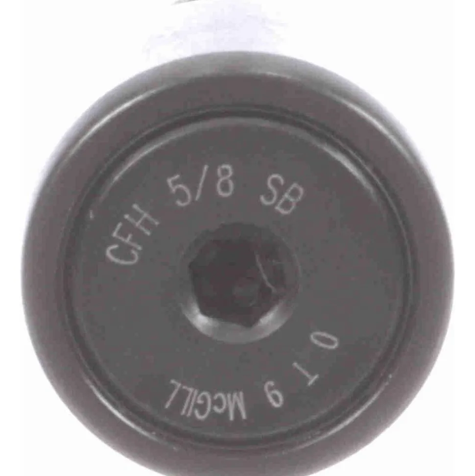 Plain Cam Follower: 0.625" Roller Dia, 0.4375" Roller Width, 0.3125" Stud Dia, 3/4" Stud Length