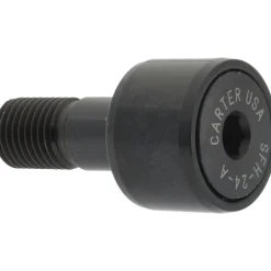Plain Cam Follower: 0.5" Roller Width, 0.375" Stud Dia, 7/8" Stud Length
