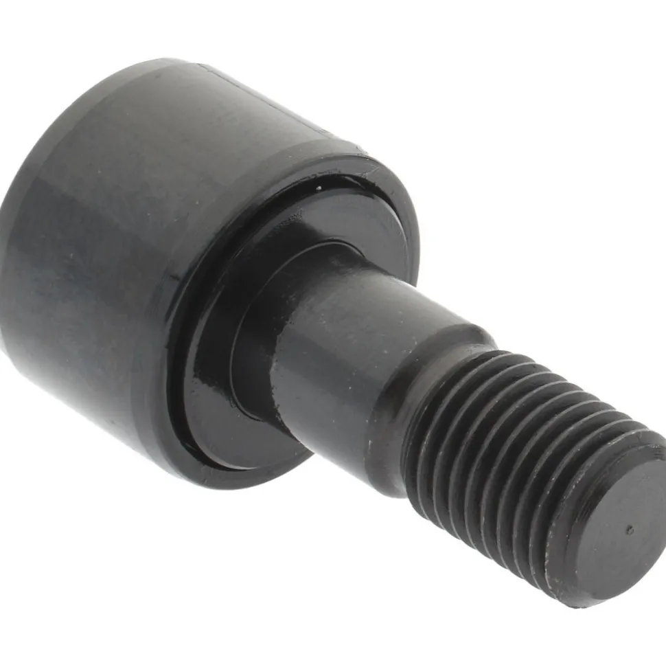 Plain Cam Follower: 0.5" Roller Width, 0.375" Stud Dia, 7/8" Stud Length